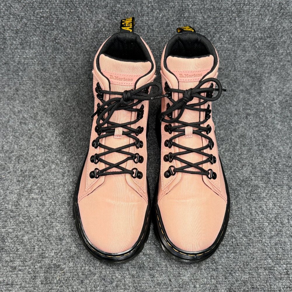 Dr. Martens Pink Canvas Combat Boots - Picture 3 of 13